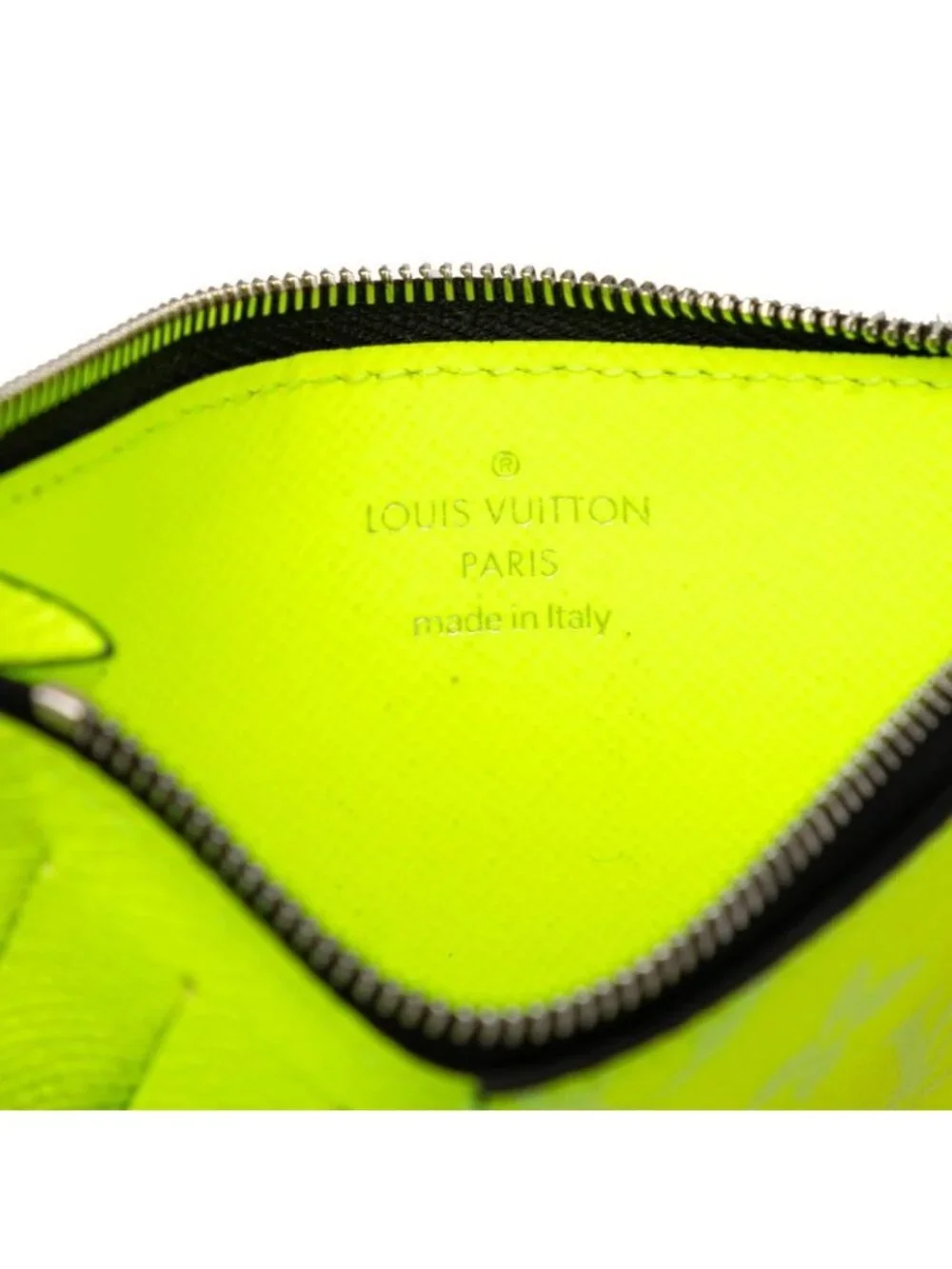 Louis Vuitton Monogram Fragment Case Coin Yellow Taigarama